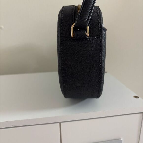 Kate spade Glimmer Oval Camera Bag black glitter new - Picture 8 of 13